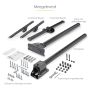 StarTech.com TV Plafondbeugel, Full-Motion Universele Ophangbeugel, Hangende VESA Beugel voor Single 32”-75" TVs / Displays, Kantelen/Zwenken, In hoogte verstelbare telescopische paal (FLATPNLCEIL) thumbnail