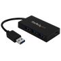 StarTech.com 4 Port USB 3.0 Hub - USB Type-A met 3x USB-A en 1x USB-C Poorten SuperSpeed, USB Busvoeding, USB 3.2 Gen 1 (5Gbps) Adapter Hub, Draagbare Laptop USB Hub (HB30A3A1CFB) thumbnail