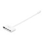 StarTech.com 3-poorts USB 3.0 Hub met Gigabit Ethernet - 5Gbps - USB-C - wit (HB30C3A1GEA) thumbnail