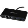 StarTech.com 3 poorts USB 3.0 hub met Gigabit Ethernet en Power Delivery - 5Gbps - USB-C (HB30C3AGEPD) thumbnail