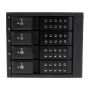 StarTech.com 4-bay Aluminium Trayless Hot Swap Mobile Rack Backplane voor 3,5 inch SAS II/SATA III - 6 Gbps HDD (HSB4SATSASBA) thumbnail