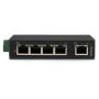 StarTech.com 5-poorts industriële Ethernet-switch - op een DIN-rail monteerbaar (IES5102) thumbnail