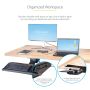 StarTech.com Uitschuifbare Bureau Toetsenbordlade, Full Motion Keyboard en Mouse Tray met Verstelbare Hoogte, 25 x 65cm Plateau, Ergonomisch Bureaublad voor Toetsenbord met Muismat en Polssteun (KBTRAYADJ2) thumbnail