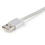 StarTech.com USB oplaadkabel USB naar Lightning / USB-C / Micro-B gevlochten 1 m (LTCUB1MGR) thumbnail