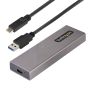 StarTech.com USB-C 10Gbps naar M.2 NVMe or M.2 SATA SSD Behuizing, Gereedschaploze Externe M.2 PCIe/SATA NGFF SSD Aluminum Case, USB Type-C&A Host Kabels, Ondersteunt 2230/2242/2260/2280 (M2-USB-C-NVME-SATA) thumbnail