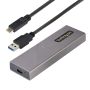 StarTech.com USB-C 10Gbps naar M.2 NVMe or M.2 SATA SSD Behuizing, Gereedschaploze Externe M.2 PCIe/SATA NGFF SSD Aluminum Case, USB Type-C&A Host Kabels, Ondersteunt 2230/2242/2260/2280 (M2-USB-C-NVME-SATA) thumbnail