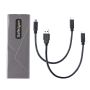 StarTech.com USB-C 10Gbps naar M.2 NVMe or M.2 SATA SSD Behuizing, Gereedschaploze Externe M.2 PCIe/SATA NGFF SSD Aluminum Case, USB Type-C&A Host Kabels, Ondersteunt 2230/2242/2260/2280 (M2-USB-C-NVME-SATA) thumbnail