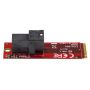 StarTech.com U.2 (SFF-8643) naar M.2 PCI Express 3.0 x4 adapter kaart voor 2.5” U.2 NVMe SSD (M2E4SFF8643) thumbnail