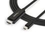 StarTech.com Mini DisplayPort naar HDMI adapterkabel 3 m 4K 30Hz (MDP2HDMM3MB) thumbnail