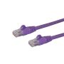 StarTech.com Cat6 netwerkkabel met snagless RJ45 connectoren UTP patchkabel paars 10m (N6PATC10MPL) thumbnail