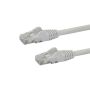 StarTech.com Cat6 netwerkkabel met snagless RJ45 connectoren UTP patchkabel wit 0,5m (N6PATC50CMWH) thumbnail