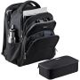 StarTech.com 17.3" Laptop Rugzak met Verwijderbare Opbergtas voor Accessoires, Professionele IT Tech Backpack, Werk/Reizen/Pendelen, Ergonomische Computer Tas, Duurzaam Ballistisch Nylon, Notebook/Tablet Vakken (NTBKBAG173) thumbnail