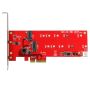 StarTech.com 2x M.2 SATA SSD controller kaart - PCI Express kaart (PEX2M2) thumbnail