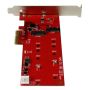 StarTech.com 2x M.2 SATA SSD controller kaart - PCI Express kaart (PEX2M2) thumbnail