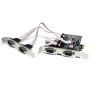 StarTech.com 4-poort Native PCI Express RS232 Seriële Kaart met 16550 UART (PEX4S553) thumbnail