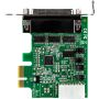StarTech.com 4 Port PCI Express RS232 Seriële Kaart, PCIe RS232 Serial Host Controller Kaart, PCIe naar Serial DB9 Adapter Kaart, 16950 UART, Low Profile Uitbreidingskaart, Windows & Linux (PEX4S953LP) thumbnail