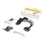 StarTech.com 4 Port PCI Express RS232 Seriële Kaart, PCIe RS232 Serial Host Controller Kaart, PCIe naar Serial DB9 Adapter Kaart, 16950 UART, Low Profile Uitbreidingskaart, Windows & Linux (PEX4S953LP) thumbnail