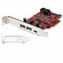 StarTech.com 5-Port USB PCIe Kaart - 10Gbps USB 3.2 Gen 2 PCIe Kaart met 1x USB-C & 2x USB-A - 1x Interne Dual Port IDC Header (2x USB 5Gbps) - USB-C PCI Express Controller Kaart (PEXUSB312A1C1H) thumbnail
