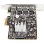 StarTech.com 4-Port USB PCIe Kaart - 10Gbps USB 3.1/3.2 Gen 2 Type-A PCI Express Kaart met 2 Controllers - 4x USB-A - USB PCIe Add-On Adapter Kaart - Windows/Mac/Linux (PEXUSB314A2V2) thumbnail