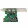 StarTech.com 2-poorts PCI Express (PCIe) SuperSpeed USB 3.0-kaartadapter met UASP SATA-voeding (PEXUSB3S24) thumbnail