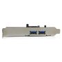 StarTech.com 2-poorts PCI Express (PCIe) SuperSpeed USB 3.0-kaartadapter met UASP SATA-voeding (PEXUSB3S24) thumbnail