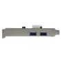 StarTech.com 2-poorts PCI Express (PCIe) SuperSpeed USB 3.0-kaartadapter met UASP LP4-voeding (PEXUSB3S25) thumbnail