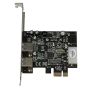 StarTech.com 2-poorts PCI Express (PCIe) SuperSpeed USB 3.0-kaartadapter met UASP LP4-voeding (PEXUSB3S25) thumbnail