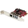 StarTech.com 3-poorts PCI Express USB 3.0-kaart + gigabit Ethernet (PEXUSB3S3GE) thumbnail