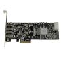 StarTech.com 4-poorts PCI Express (PCIe) SuperSpeed USB 3.0 kaartadapter met 2 speciale 5 Gbps kanalen UASP SATA/LP4-voeding (PEXUSB3S42V) thumbnail