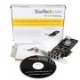 StarTech.com 4-poorts PCI Express (PCIe) SuperSpeed USB 3.0 kaartadapter met 2 speciale 5 Gbps kanalen UASP SATA/LP4-voeding (PEXUSB3S42V) thumbnail