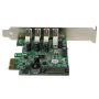 StarTech.com 4-poorts PCI Express PCIe SuperSpeed USB 3.0 controllerkaartadapter met UASP SATA-voeding (PEXUSB3S4V) thumbnail