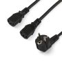 StarTech.com 2m Computer Splitter Stroomkabel, 18AWG, EU Schuko naar 2x C13, 10A 250V, Zwart, AC Vervangkabel, Printer Voedingskabel, PC Power Supply Kabel, TV/Monitor Electriciteitssnoer, UL-Listed (PXT101YEU2M) thumbnail
