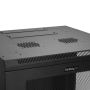 StarTech.com 4 Post 12U Wandmonteerbare Netwerkkast met 1U Schap, 19" Scharnierende Patchkast voor Data/AV/Electronica/Computer Apparatuur, Veelzijdig Geventileerd Server Rack, Vergrendelbaar (RK1224WALHM) thumbnail