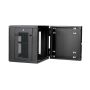 StarTech.com 4 Post 12U Wandmonteerbare Netwerkkast met 1U Schap, 19" Scharnierende Patchkast voor Data/AV/Electronica/Computer Apparatuur, Veelzijdig Geventileerd Server Rack, Vergrendelbaar (RK1224WALHM) thumbnail