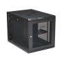 StarTech.com 4 Post 12U Wandmonteerbare Netwerkkast met 1U Schap, 19" Scharnierende Patchkast voor Data/AV/Electronica/Computer Apparatuur, Veelzijdig Geventileerd Server Rack, Vergrendelbaar (RK1232WALHM) thumbnail