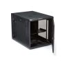 StarTech.com 4 Post 12U Wandmonteerbare Netwerkkast met 1U Schap, 19" Scharnierende Patchkast voor Data/AV/Electronica/Computer Apparatuur, Veelzijdig Geventileerd Server Rack, Vergrendelbaar (RK1232WALHM) thumbnail