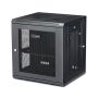 StarTech.com 4 Post 12U Wandmonteerbare Netwerkkast met 1U Schap, 19" Scharnierende Patchkast voor Data/AV/Electronica/Computer Apparatuur, Veelzijdig Geventileerd Server Rack, Vergrendelbaar (RK12WALHM) thumbnail