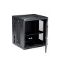 StarTech.com 4 Post 12U Wandmonteerbare Netwerkkast met 1U Schap, 19" Scharnierende Patchkast voor Data/AV/Electronica/Computer Apparatuur, Veelzijdig Geventileerd Server Rack, Vergrendelbaar (RK12WALHM) thumbnail