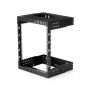 StarTech.com 2 Post 12U Heavy-Duty Wandmonteerbare Server Rack, 19" Open Frame Netwerk Rack met Verstelbare Diepte, Data Rack voor IT/AV/Patchpaneel/Computer Apparatuur, Incl Kooimoeren en Schroeven thumbnail