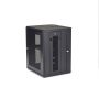 StarTech.com 4 Post 15U Wandmonteerbare Netwerkkast met 1U Schap, 19" Scharnierende Patchkast voor Data/AV/Electronica/Computer Apparatuur, Veelzijdig Geventileerd Server Rack, Vergrendelbaar (RK1520WALHM) thumbnail