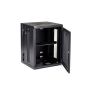 StarTech.com 4 Post 15U Wandmonteerbare Netwerkkast met 1U Schap, 19" Scharnierende Patchkast voor Data/AV/Electronica/Computer Apparatuur, Veelzijdig Geventileerd Server Rack, Vergrendelbaar (RK1520WALHM) thumbnail