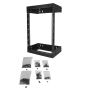 StarTech.com 2 Post 15U Heavy-Duty Wandmonteerbare Server Rack, 19" Open Frame Netwerk Rack met Verstelbare Diepte, Data Rack voor IT/AV/Patchpaneel/Computer Apparatuur, Incl Kooimoeren en Schroeven (RK15WALLOA) thumbnail
