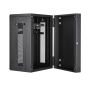 StarTech.com 4 Post 18U Wandmonteerbare Netwerkkast met 1U Schap, 19" Scharnierende Patchkast voor Data/AV/Electronica/Computer Apparatuur, Veelzijdig Geventileerd Server Rack, Vergrendelbaar (RK1820WALHM) thumbnail