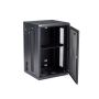 StarTech.com 4 Post 18U Wandmonteerbare Netwerkkast met 1U Schap, 19" Scharnierende Patchkast voor Data/AV/Electronica/Computer Apparatuur, Veelzijdig Geventileerd Server Rack, Vergrendelbaar (RK1820WALHM) thumbnail