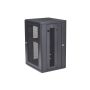 StarTech.com 4 Post 18U Wandmonteerbare Netwerkkast met 1U Schap, 19" Scharnierende Patchkast voor Data/AV/Electronica/Computer Apparatuur, Veelzijdig Geventileerd Server Rack, Vergrendelbaar (RK1820WALHM) thumbnail