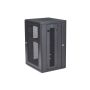 StarTech.com 4 Post 18U Wandmonteerbare Netwerkkast met 1U Schap, 19" Scharnierende Patchkast voor Data/AV/Electronica/Computer Apparatuur, Veelzijdig Geventileerd Server Rack, Vergrendelbaar (RK1820WALHM) thumbnail
