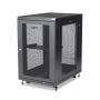 StarTech.com 18U Enterprise-Grade Server Rack Cabinet Kit, 19in Vergrendelbare 4-Post Patchkast met Schap en Kabelbeheer, 75cm Montagediepte, 450kg Draagkracht thumbnail