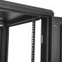 StarTech.com 4 Post 24U Netwerkkast, Vergrendelbare 19" Patchkast voor Computer / AV / IT / Data Apparatuur, Server Rack voor Bureau/Thuis met Wielen & Verstelbare Montagerails (RK2433BKM) thumbnail