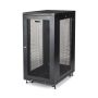 StarTech.com 4 Post 24U Netwerkkast, Vergrendelbare 19" Patchkast voor Computer / AV / IT / Data Apparatuur, Server Rack voor Bureau/Thuis met Wielen & Verstelbare Montagerails (RK2433BKM) thumbnail