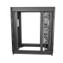 StarTech.com 4 Post 25U Netwerkkast, Vergrendelbare 19" Patchkast voor Computer / AV / IT / Data Apparatuur, Server Rack voor Bureau/Thuis met Wielen & Verstelbare Montagerails (RK2537BKM) thumbnail